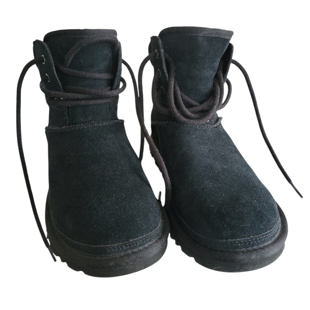 UGG Black Suede Neumel Hiker Boots